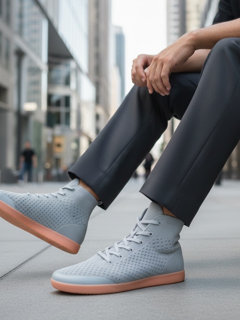 SUAVS LEGACY MINIMALIST TRAVEL SNEAKER ZERO DROP SLATE GUM MEN